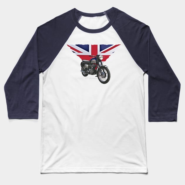 Bonnie Brit Baseball T-Shirt by motomessage